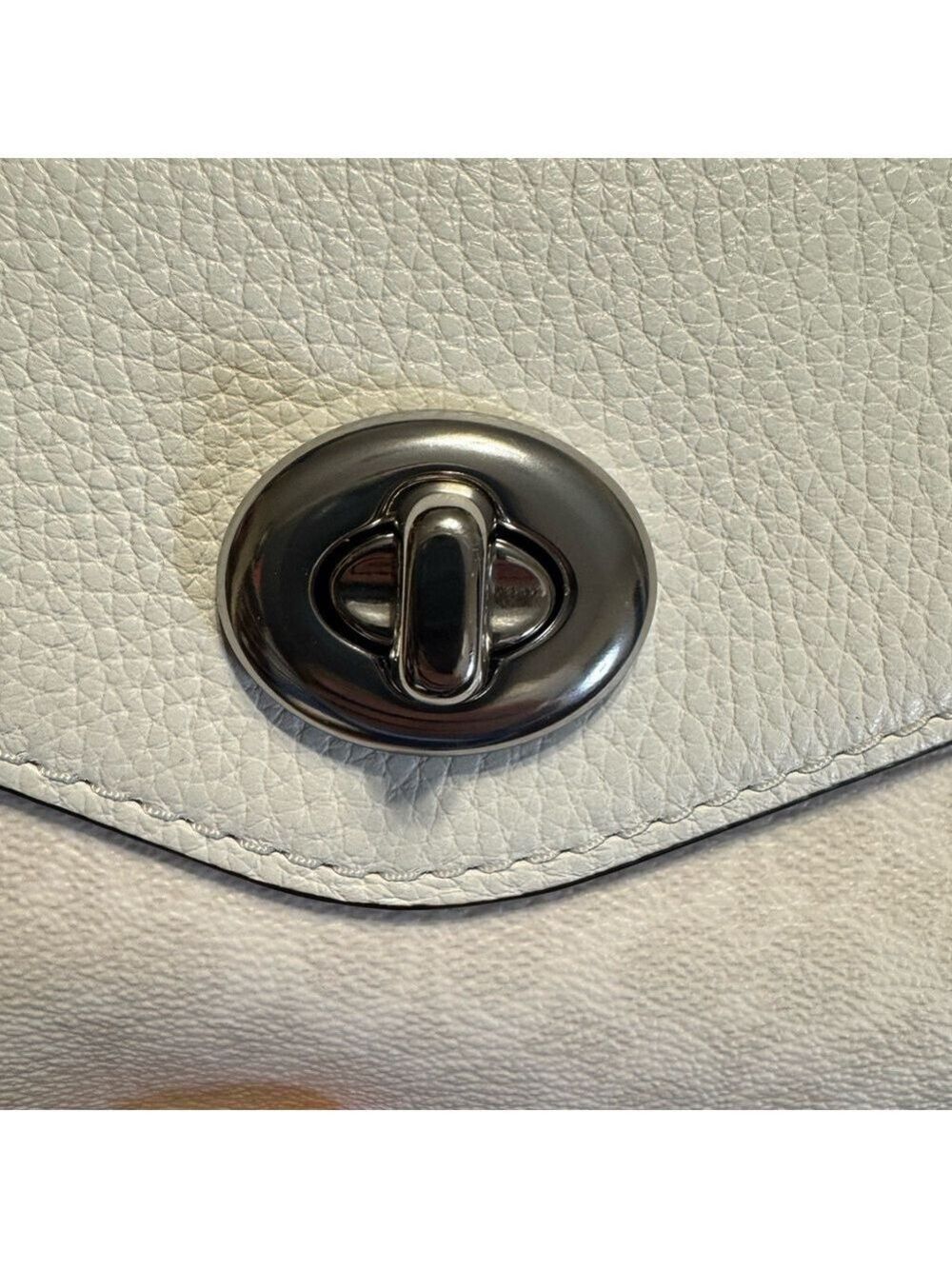 Coach - Signature Millie Shoulder Bag w/crossbody Strap Chalk/Glacier White NEW - Picture 6 of 11